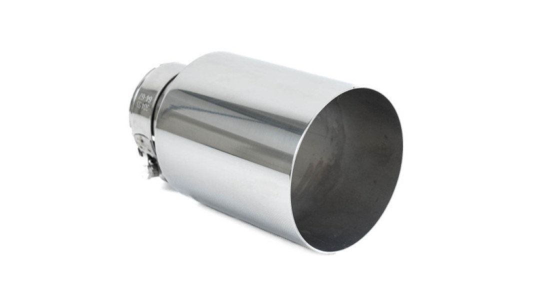 Универсален накрайник за ауспух RACES INOX 101mm, вход 76mm - Гланц 
