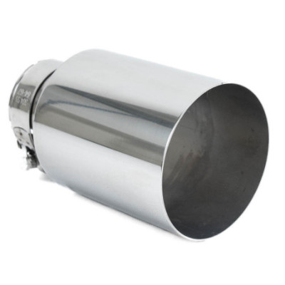  Универсален накрайник за ауспух RACES INOX 101mm, вход 76mm - Гланц 