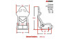 Състезателна седалка RRS CONTROL CARBON M с FIA
