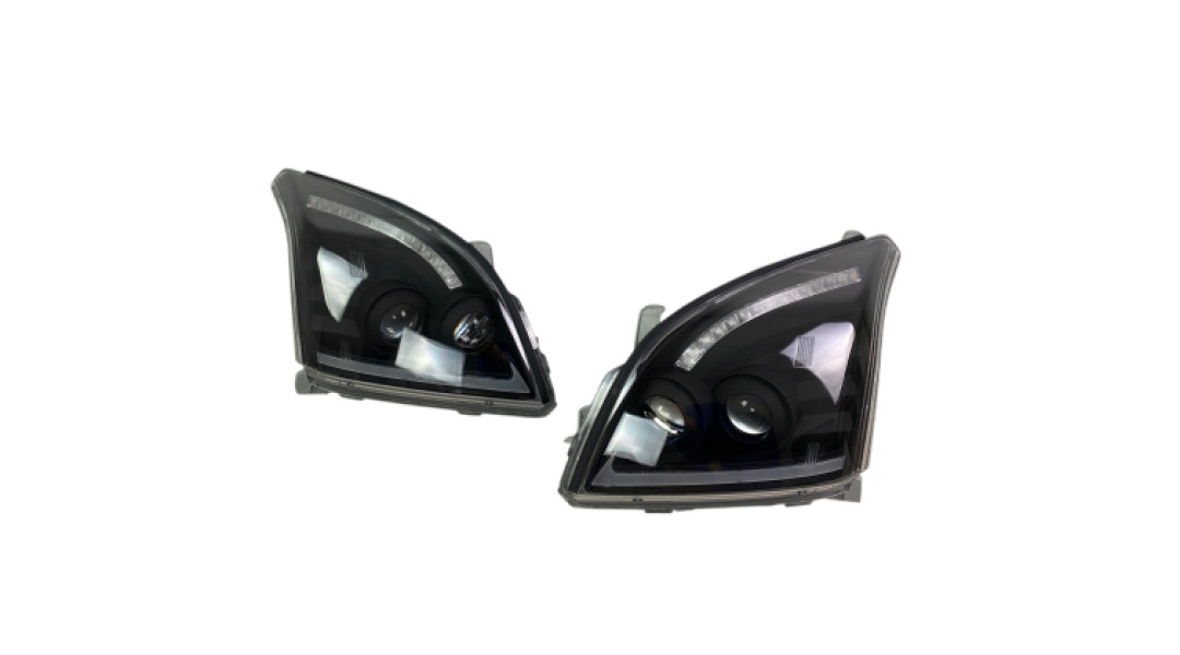 Led Фарове за Toyota Land Cruiser 120 (2003-2009) - черни