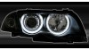 Кристални фарове CCFL Angel Eyes BMW E46 седан (98-01) - черни