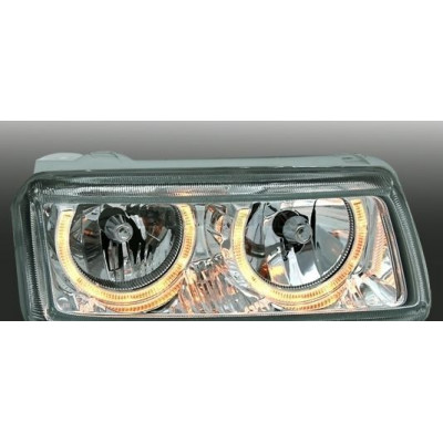 Кристални фарове Angel Eyes VW PASSAT B4 (93-96) - черни