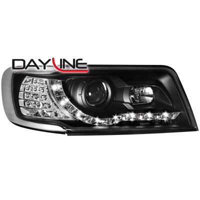 Кристални фарове DAYLINE AUDI 100 C4 (90-94) - черни