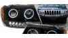 Кристални фарове Angel eyes Jeep Grand Cherokee (99-05) - черни