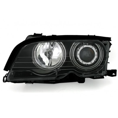 Кристални фарове CCFL Angel Eyes BMW E46 седан (2001-2005) - черни