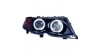 Кристални фарове CCFL Angel Eyes BMW E46 седан (2001-2003) - черни