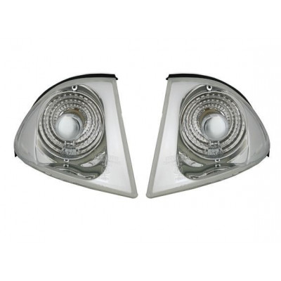 Кристални мигачи до фара BMW E46 седан (98-01) - хром