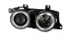 Кристални фарове Angel Eyes BMW E32 / E34 (89-95) - черни