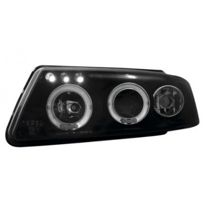 Кристални фарове Angel Eyes VW PASSAT 3B/ B5 (97-00) - черни