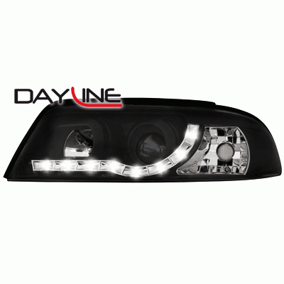 Кристални фарове DAYLINE AUDI A4 (2001-2004) - черни
