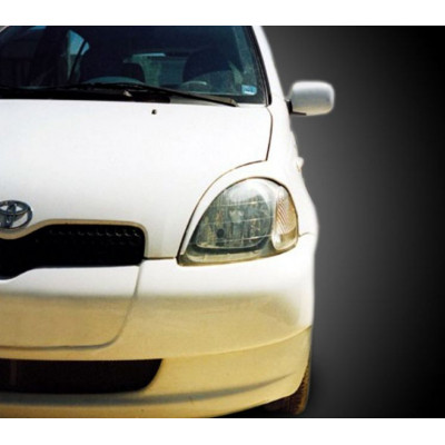 Вежди за фаровете за Toyota Yaris (1999-2005) - черни
