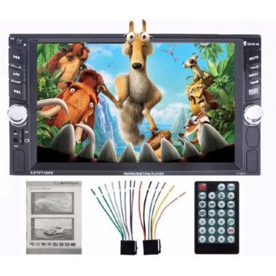 6.6 HD DVD / CD Touch Screen Мултимедия Bluetooth Mp5 USB с КАМЕРА