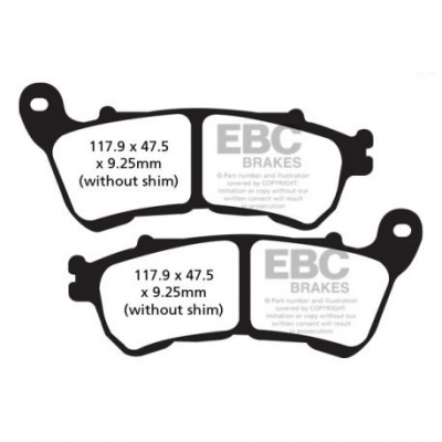 EBC Спирачни накладки FA640HH