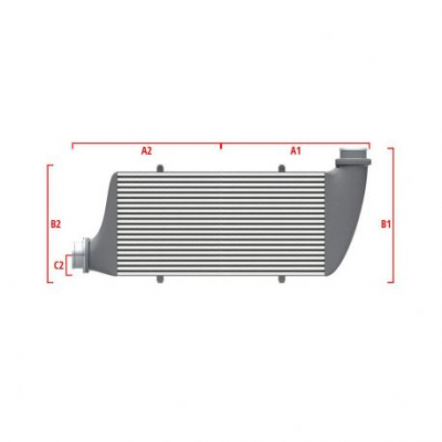 Performance custom intercooler Wagner по мярка 600мм x 205мм x 80мм