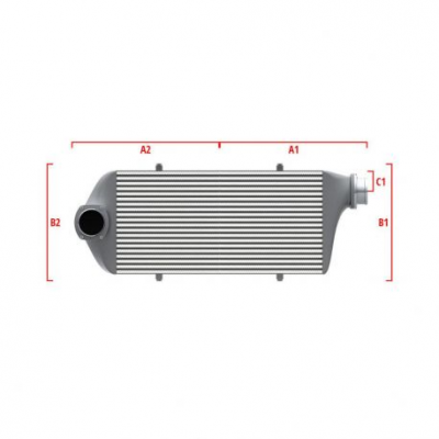 Competition custom intercooler Wagner по мярка 600мм x 205мм x 80мм