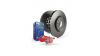 Преден комплект EBC PD02KF151 - Спирачни дискове Premium OE + накладки Redstuff Ceramic