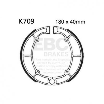 EBC Спирачни челюсти Organic K709