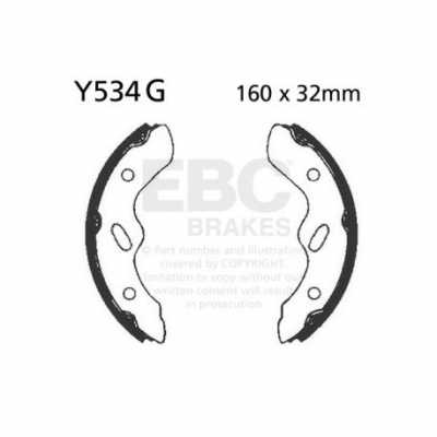 EBC Спирачни челюсти Grooved Y534G