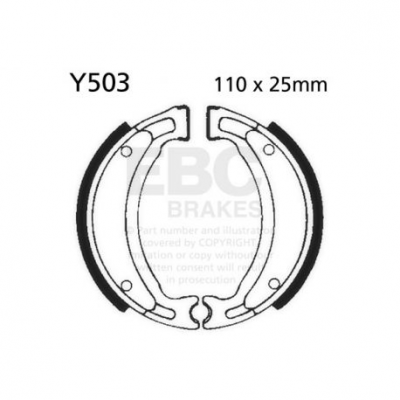 EBC Спирачни челюсти Organic Y503