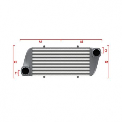 Competition custom intercooler Wagner по мярка 500мм x 205мм x 80мм