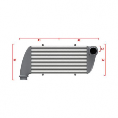 Competition custom intercooler Wagner по мярка 700мм x 205мм x 80мм