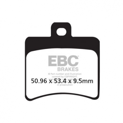 EBC Спирачни накладки Organic FA298