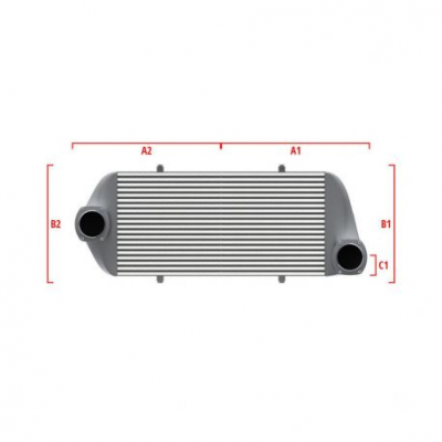 Performance custom intercooler Wagner по мярка 600мм x 205мм x 80мм