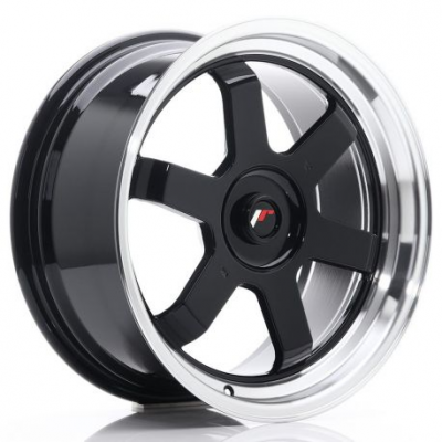 JR Wheels JR12 17x8 ET35 Blank Glossy Black