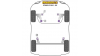 Powerflex Тампон за преден носач предна страна Citroen C1 (2014 on)