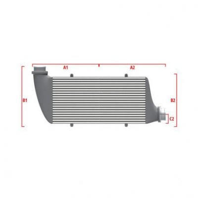 Performance custom intercooler Wagner по мярка 700мм x 300мм x 90мм