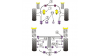 Powerflex Тампон за преден носач,заден Subaru Forester SG (2002 - 2008)