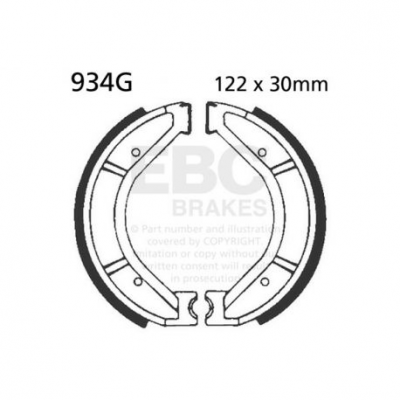 EBC Спирачни челюсти Grooved 934G
