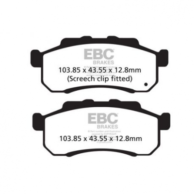 EBC Спирачни накладки Organic FA476TT