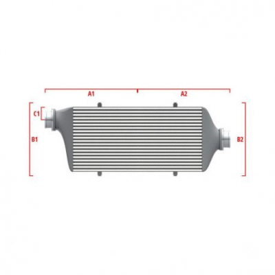 Performance custom intercooler Wagner по мярка 500мм x 205мм x 80мм