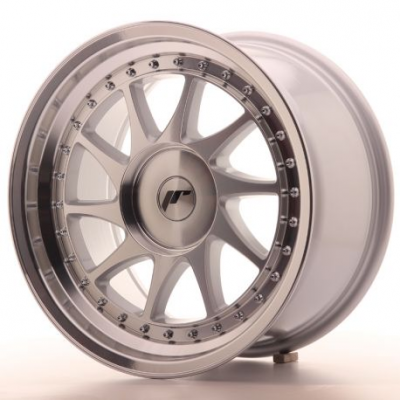 Japan Racing JR26 17x9 ET20-35 Blank Mach Silver