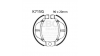 EBC Спирачни челюсти Grooved K715G