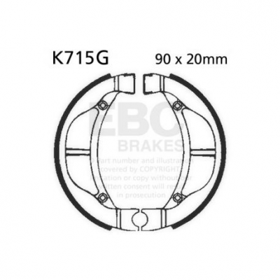 EBC Спирачни челюсти Grooved K715G