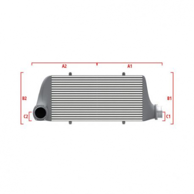 Performance custom intercooler Wagner по мярка 550мм x 400мм x 100мм