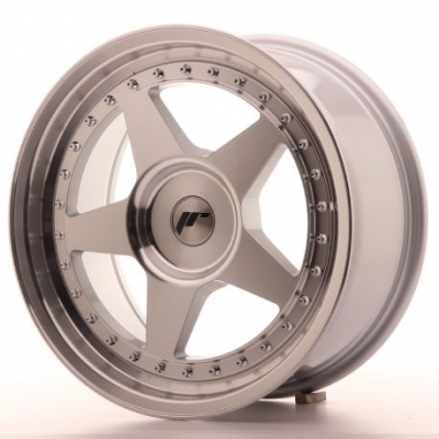 Japan Racing JR6 17x8 ET35 Blank Mach Silver