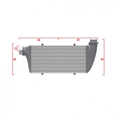 Performance custom intercooler Wagner по мярка 600мм x 205мм x 80мм