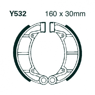 EBC Спирачни челюсти Grooved Y532G