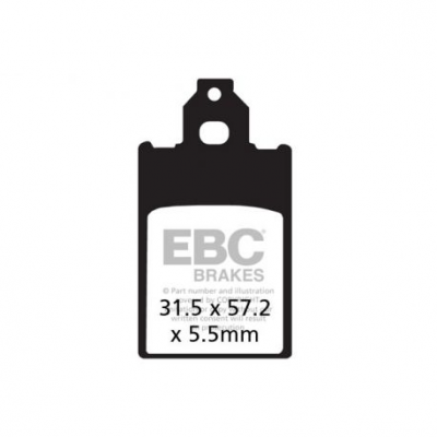 EBC Спирачни накладки Organic FA116