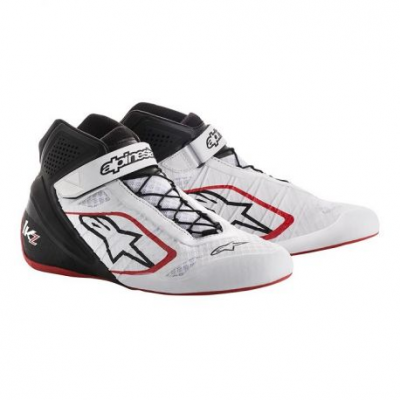 Races Shoes ALPINESTARS Tech-1 KZ - White/Black/Red
