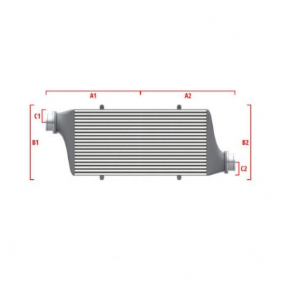 Performance custom intercooler Wagner по мярка 550мм x 400мм x 100мм