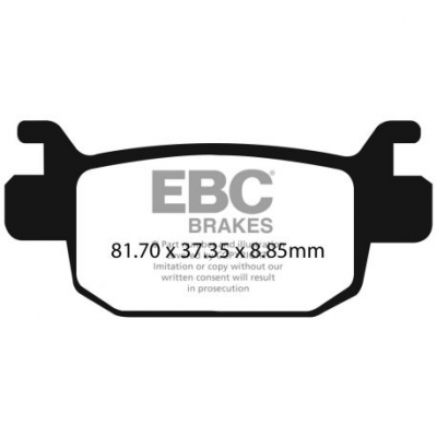EBC Спирачни накладки Organic FA698