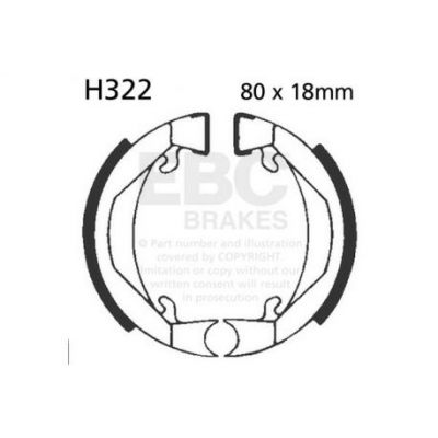 EBC Спирачни челюсти Organic H322