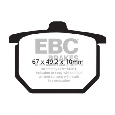 EBC Спирачни накладки Organic FA030