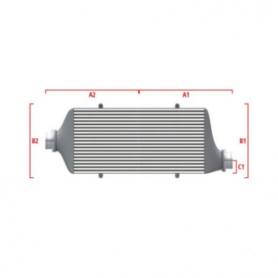 Performance custom intercooler Wagner по мярка 600мм x 205мм x 80мм