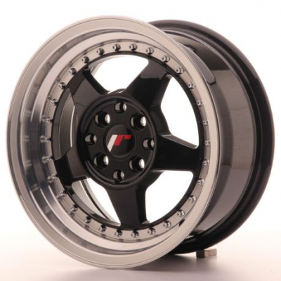 Japan Racing JR6 15x7 ET25 4x100/108 Glossy Black