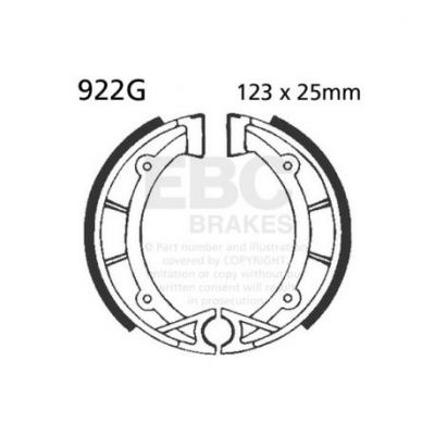 EBC Спирачни челюсти Grooved 922G